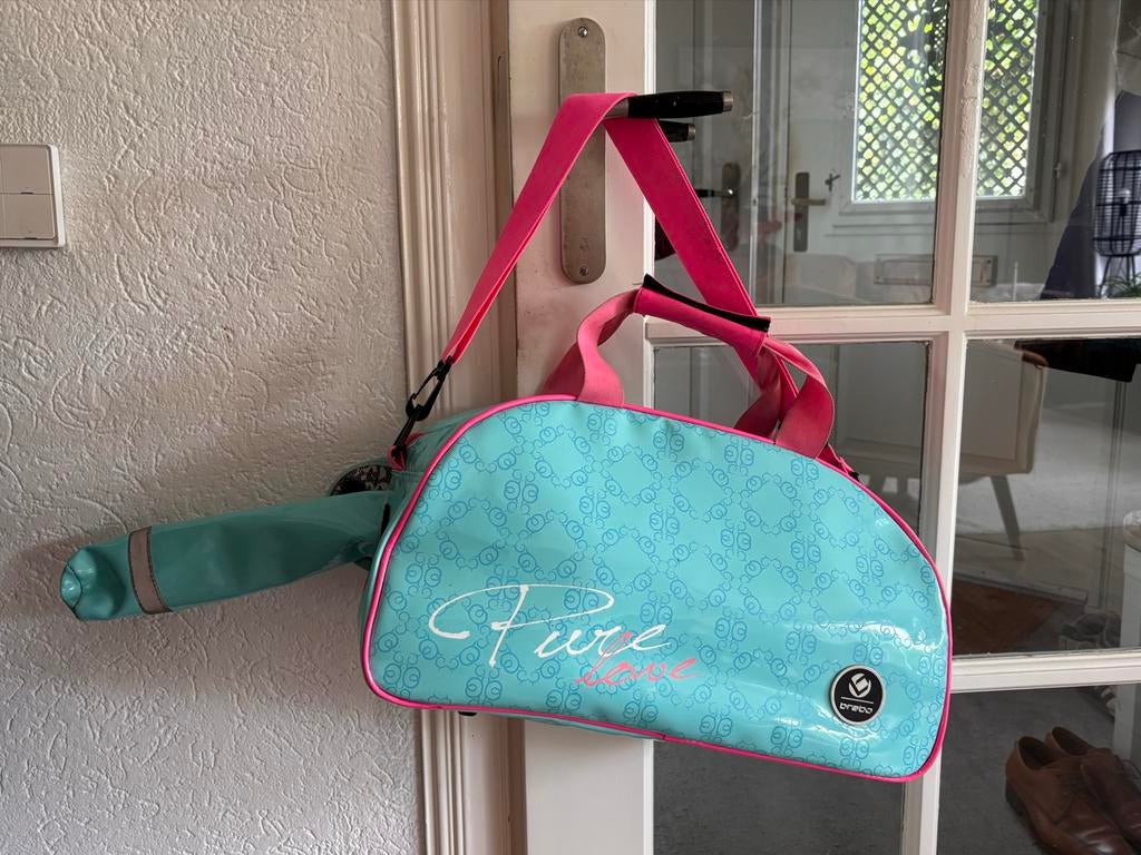 Brebo hockey sporttas / turquoise roze 'Pure Love', Ophalen of Verzenden, Gebruikt