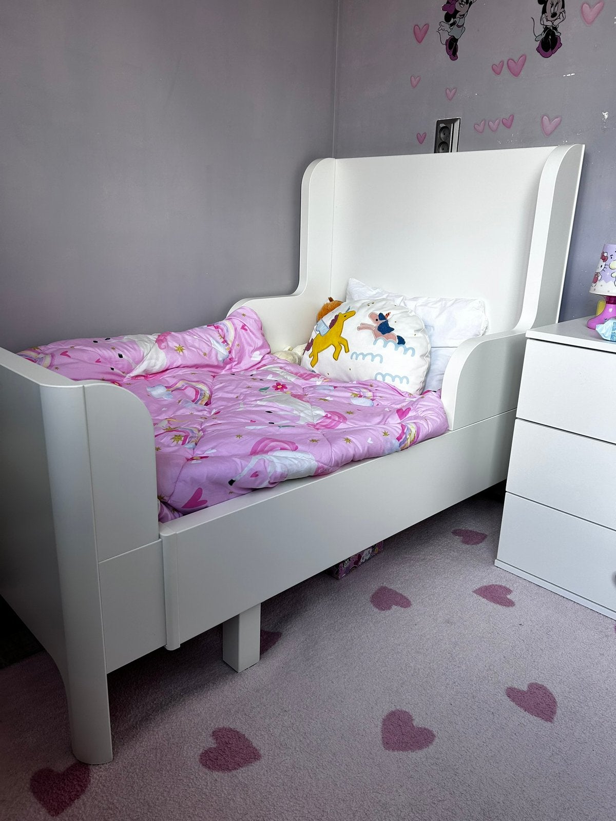 Ikea peuterbed incl. Matras, Kinderen en Baby's, Kinderkamer | Bedden, Ophalen, 70 tot 85 cm, 140 tot 160 cm, Zo goed als nieuw
