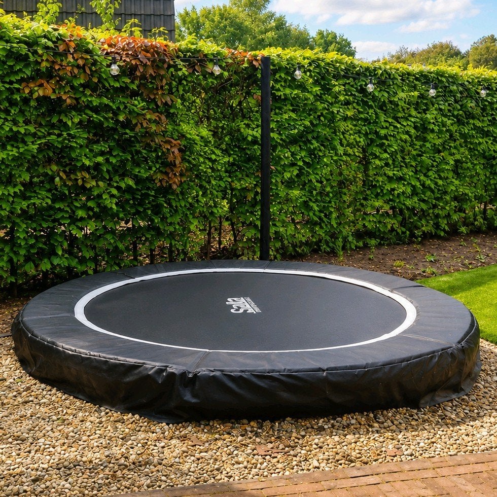 Salta Premium Ground Trampoline 251 cm Zwart, Ophalen, Zo goed als nieuw