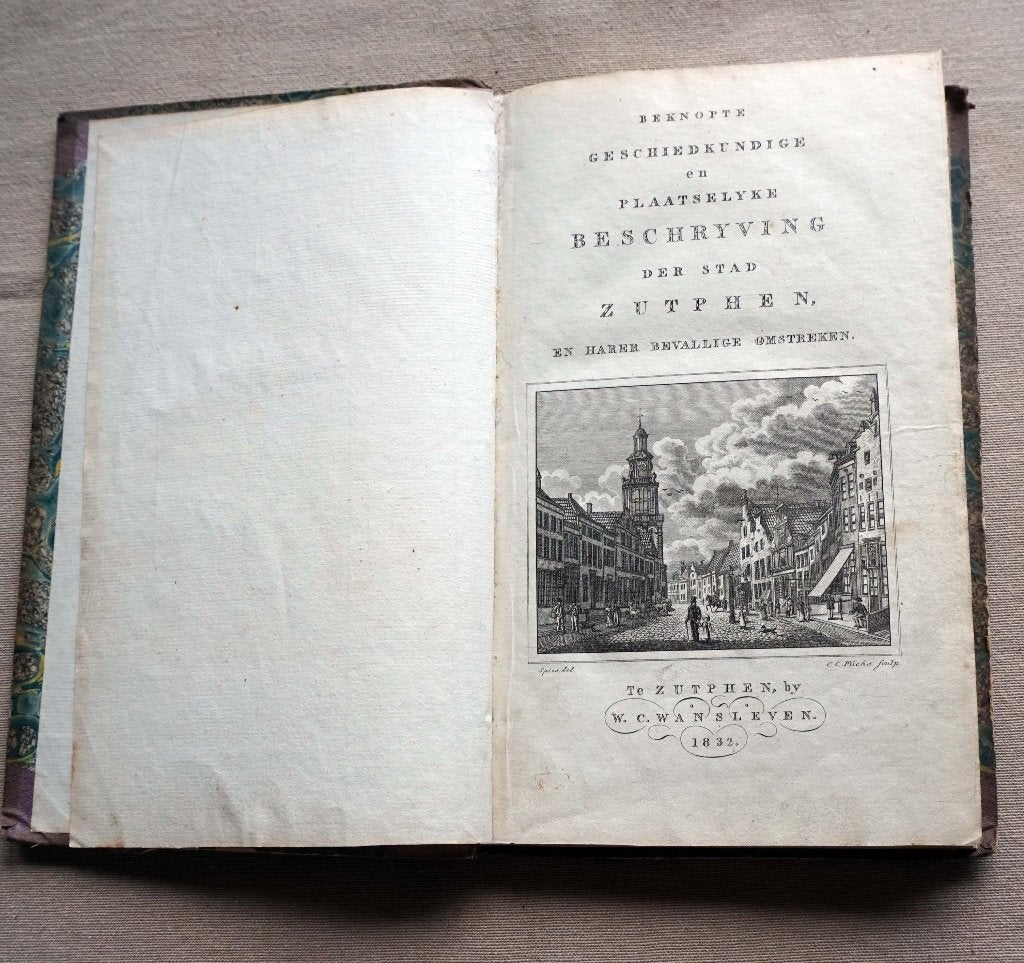 Beknopte geschiedkundige ... beschryving der stad Zutphen, Gelezen, 19e eeuw, H.N. van Til, Ophalen of Verzenden