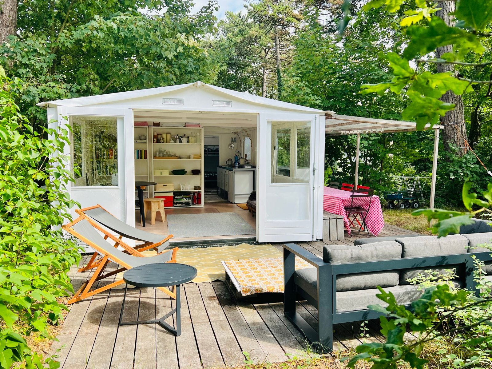 Te huur: sfeervol TENTHUIS op de mooiste plek van Bakkum, Vakantie, Vakantiehuizen | Nederland, 5 personen, 2 slaapkamers, Noord-Holland