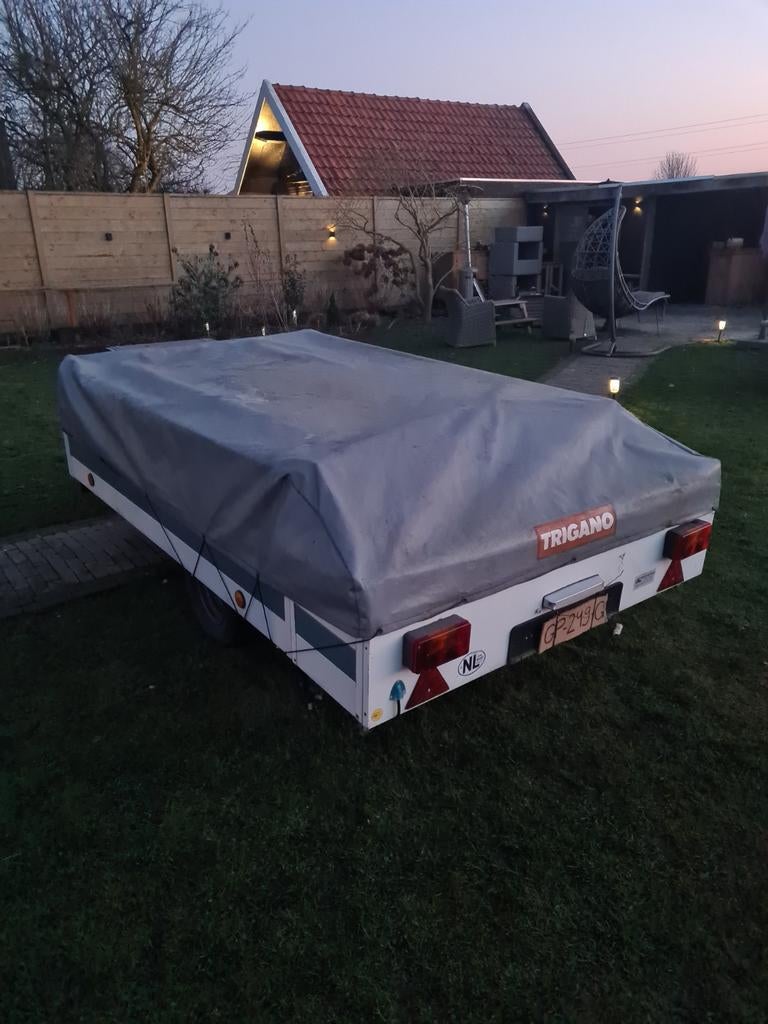 Trigano vouwwagen, Ophalen of Verzenden, Grijs, Tot en met 4, Trigano