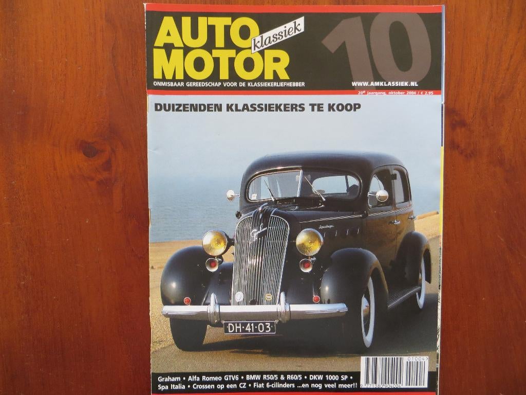 Auto Motor Klassiek 10 2004 Graham, GTV6, 1000 SP, CZ, Fiat, Ophalen of Verzenden, Nieuw, Overige merken