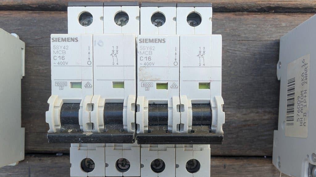 Siemens 5SY62 C16 Automatische Zekering, Doe-het-zelf en Verbouw, Elektra en Kabels, Ophalen of Verzenden, Gebruikt, Siemens, Installatieautomaat