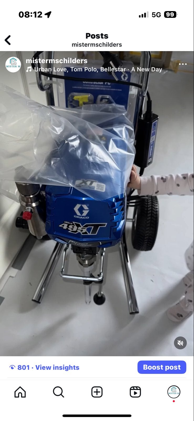 Graco Ultra 495 XT Verfspuit - Nieuw in doos, Doe-het-zelf en Verbouw, Schildersmaterialen, Ophalen, Nieuw, Verfspuit of Verfpomp