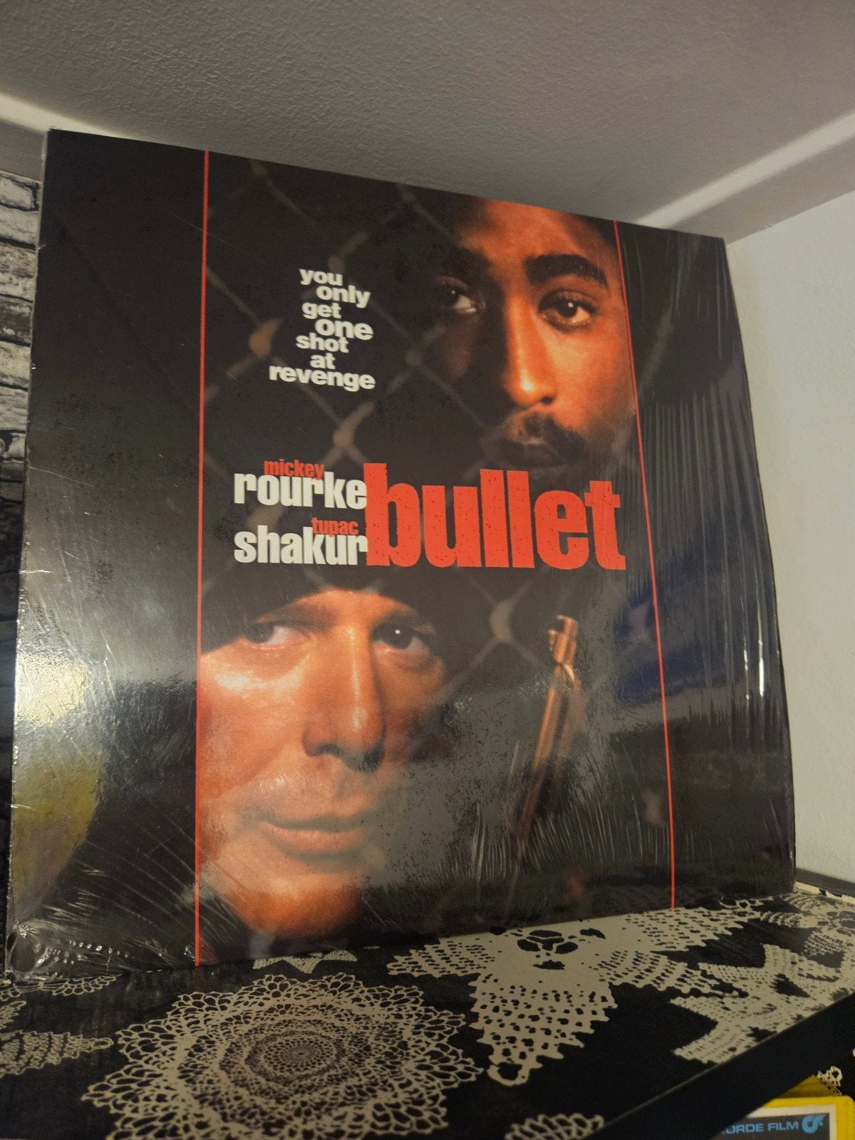 BULLET tupac shakur en mickey rourke laserdisc, Ophalen of Verzenden