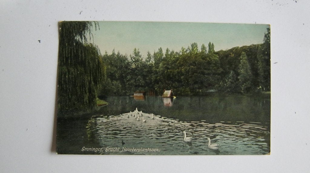 Ansichtkaarten Nederland, TC 5-100 Groningen, Gracht Noorder, Verzenden, Voor 1920, Gelopen, Groningen