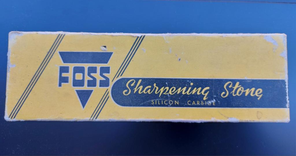 FOSS Slijpsteen Silicon Carbide - Vintage, Doe-het-zelf en Verbouw, Gereedschap | Handgereedschap, Ophalen of Verzenden, Gebruikt