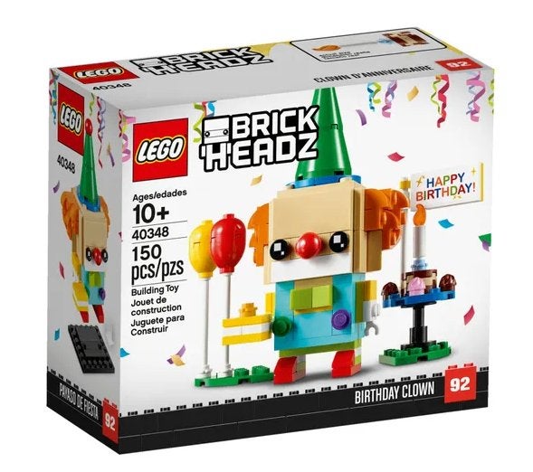 Lego BrickHeadz Verjaardagsclown (40348) NIEUW, BrickHeadz, Nieuw, Ophalen of Verzenden, Complete set