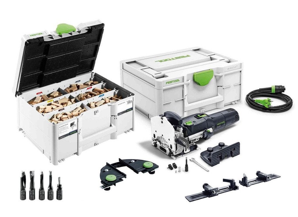 Festool DF500 Q-SET dominofrees +  domino"s + frezen, Doe-het-zelf en Verbouw, Gereedschap | Handgereedschap, Zo goed als nieuw