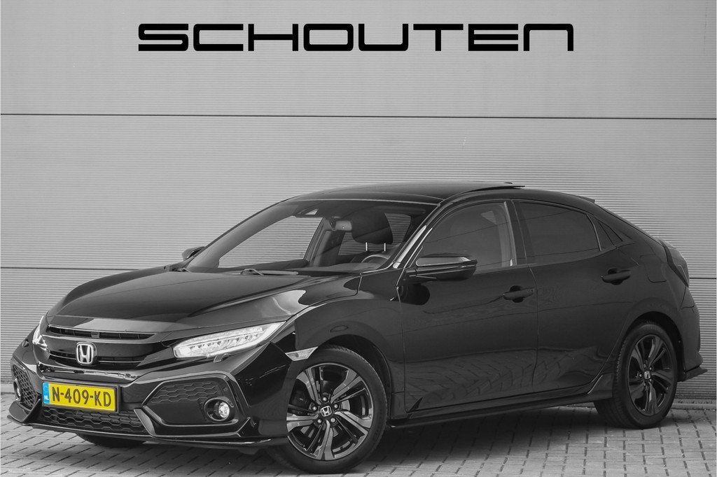 Honda Civic 1.5 i-VTEC Sport Plus Stoelverw Schuifdak ACC, Auto's, Honda, Voorwielaandrijving, 12 maanden, Stof, 4 cilinders