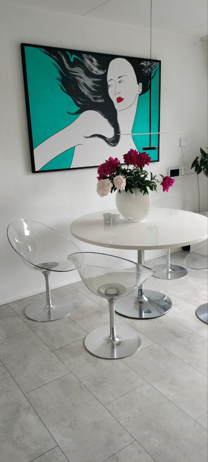 Vintage Design 4 stoelen Ero by Kartell with Philippe Starck, Ophalen, Modern design, Gebruikt, Vier