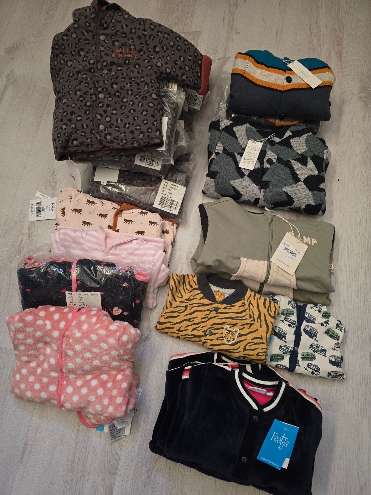 30x Jasjes/vestjes Feetje, Noppies, Your Wishes (56-86), Ophalen of Verzenden, Nieuw, Meisje