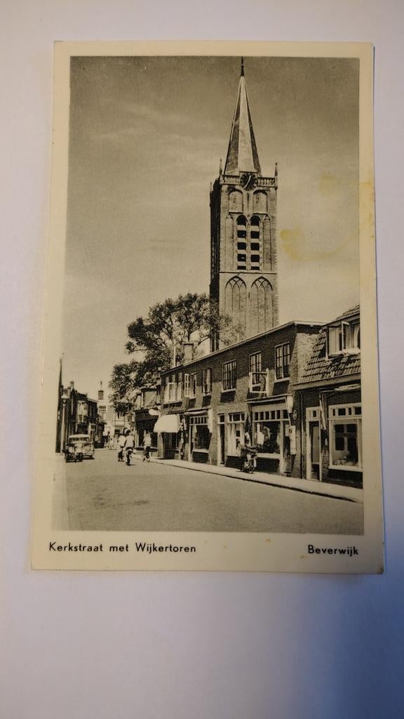 Beverwijk Kerkstraat met Wijkertoren, Ophalen of Verzenden
