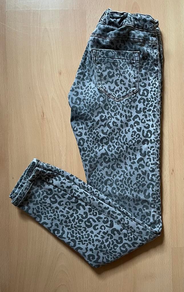 Grijze luipaard spijkerbroek Scotch & Soda jeans mt 152, Broek, Meisje, Ophalen of Verzenden, Zo goed als nieuw
