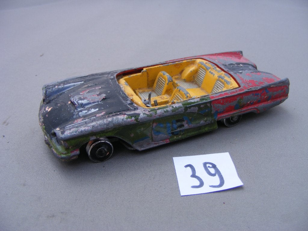 Ford thunderbird 1959, corgi toys 215s 1/43 (39) incompleet, Ophalen of Verzenden, Gebruikt, Auto, Corgi