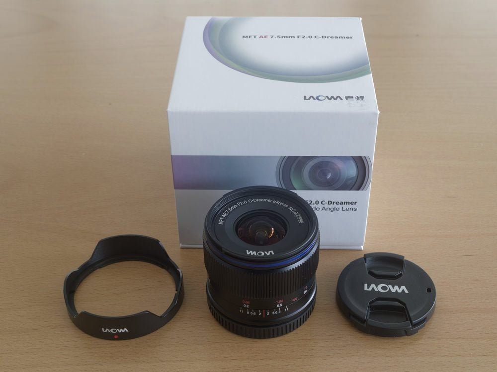 Laowa 7.5mm f/2.0 Auto-Aperture, Handmatige focus, Overige merken, Micro Four Thirds, Zo goed als nieuw