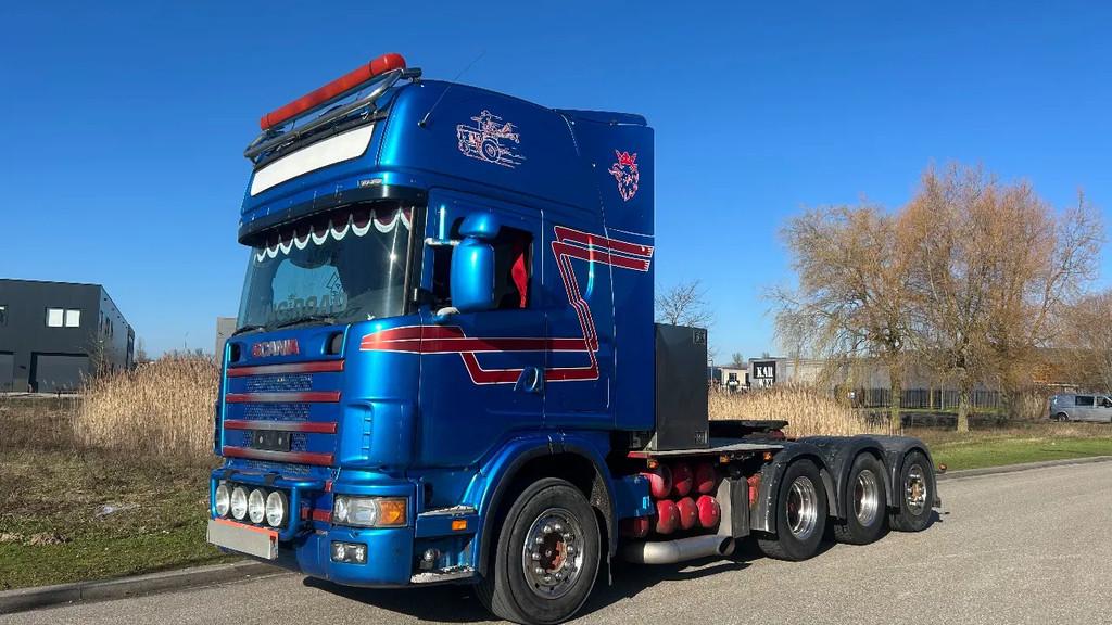Scania R164-480 V8 Scania topline | 8x4*4 steering | retarde, Achterwielaandrijving, Scania, Diesel, 480 pk