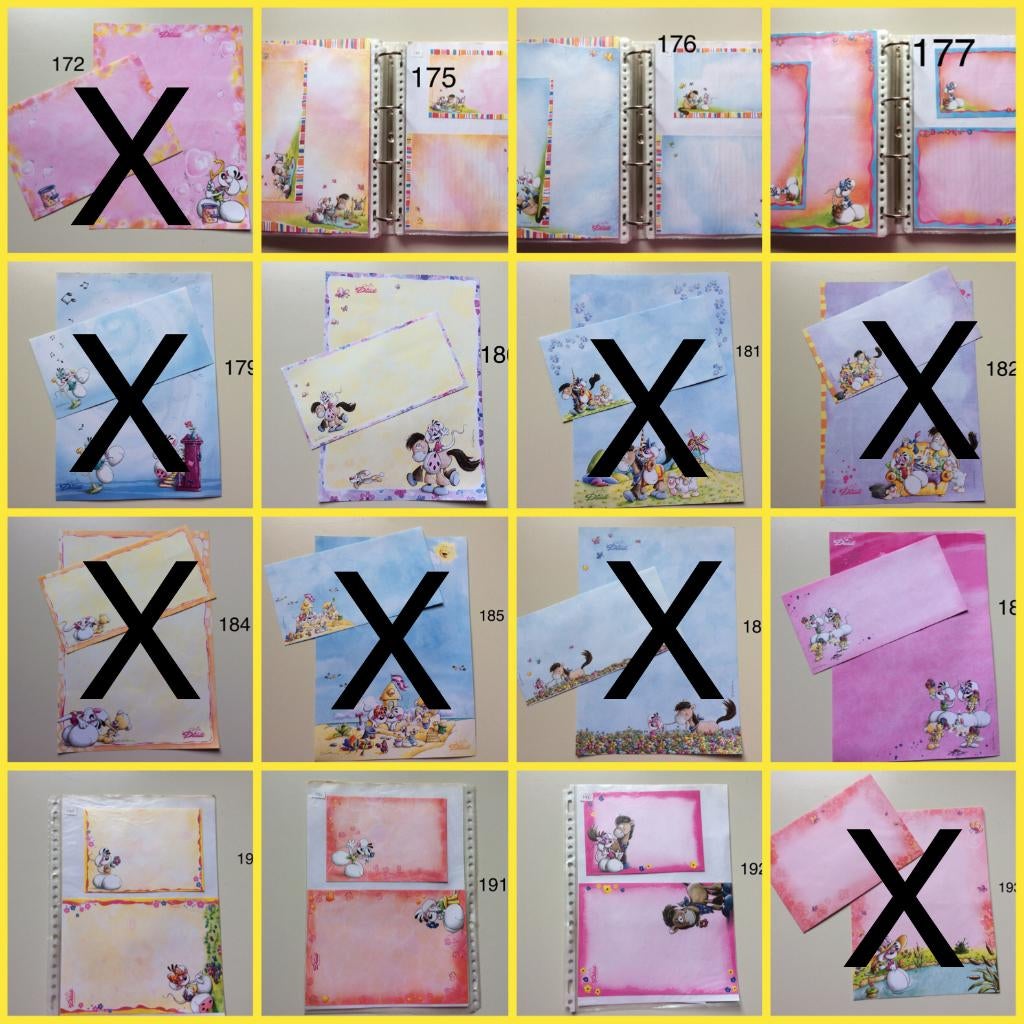 diddl briefpapier met envelop deel 3, Ophalen of Verzenden, Diddl, Zo goed als nieuw, Papier, Kaart of Schrift