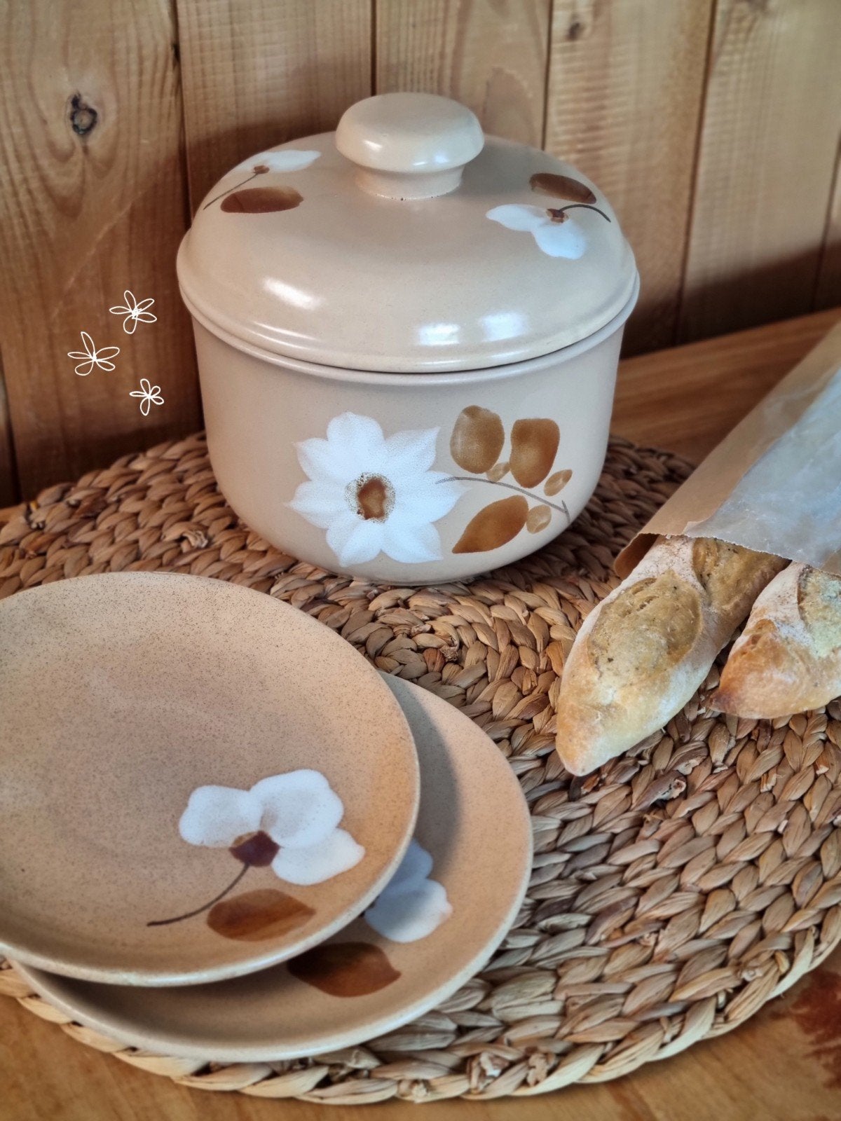 Handgeschilderd servies Moulin des Loups, Ophalen
