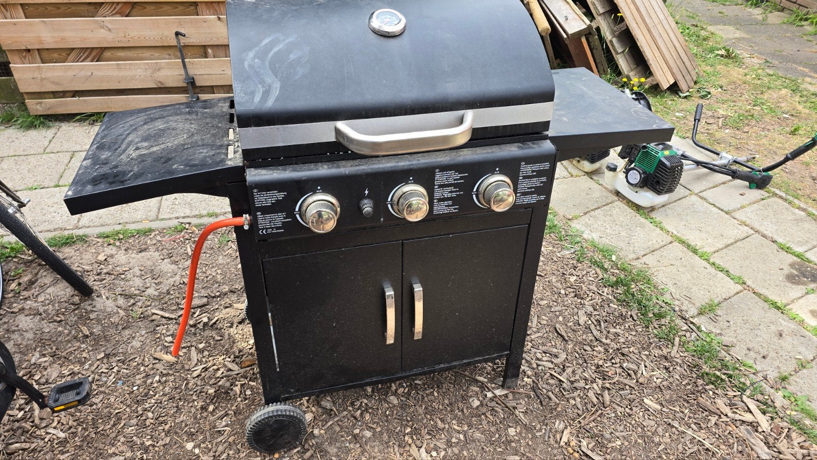 Bbq op gas, Ophalen, Gebruikt