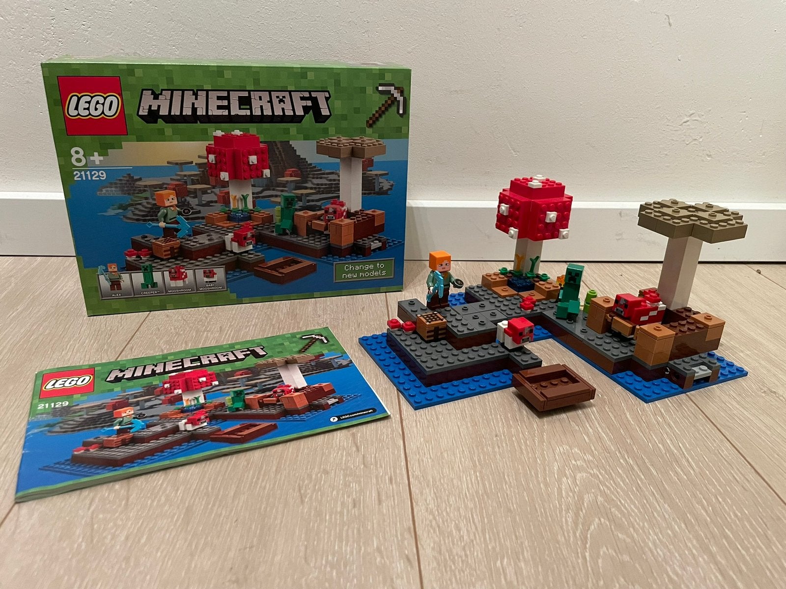 Lego Minecraft 21129 - Het paddenstoeleiland, Inclusief instructies, Minecraft, Lego, Ophalen of Verzenden