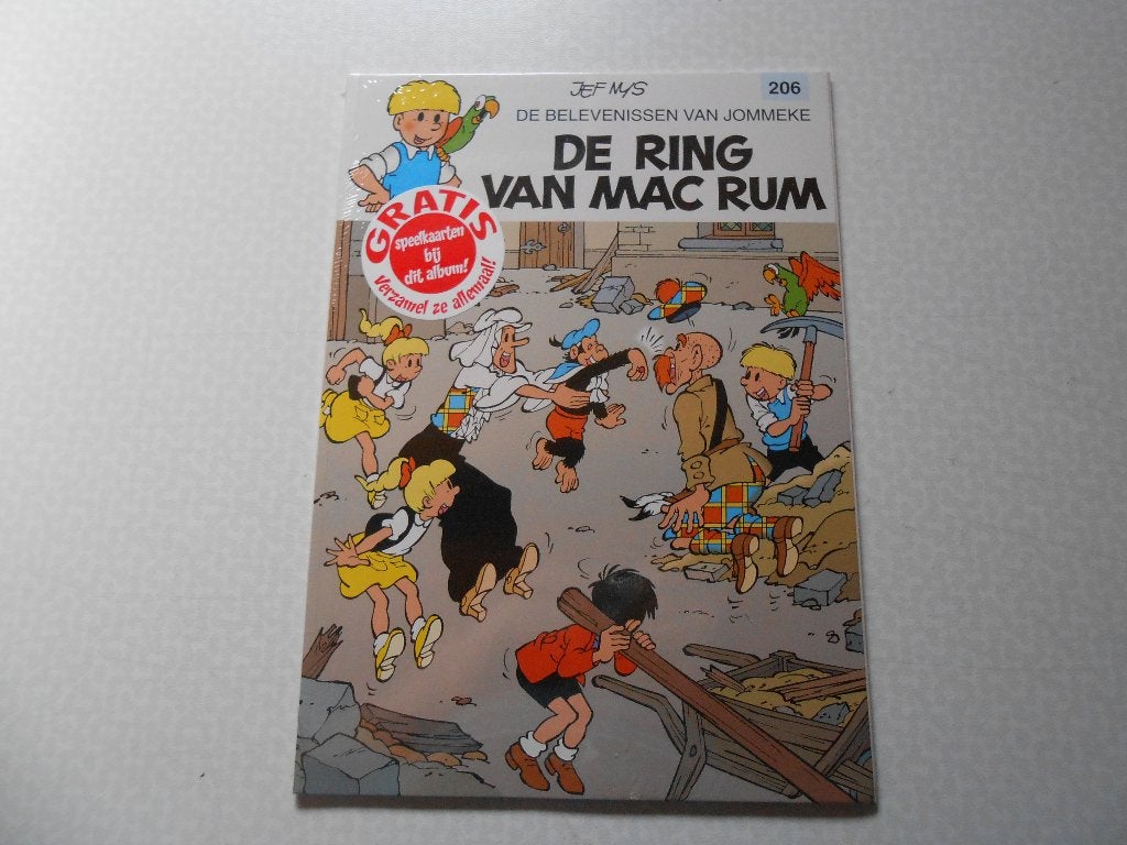 Jommeke 206 De ring van Mac Rum 1999 1 ste druk. Geseald, Boeken, Jef Nys, Eén stripboek, Nieuw, Ophalen of Verzenden
