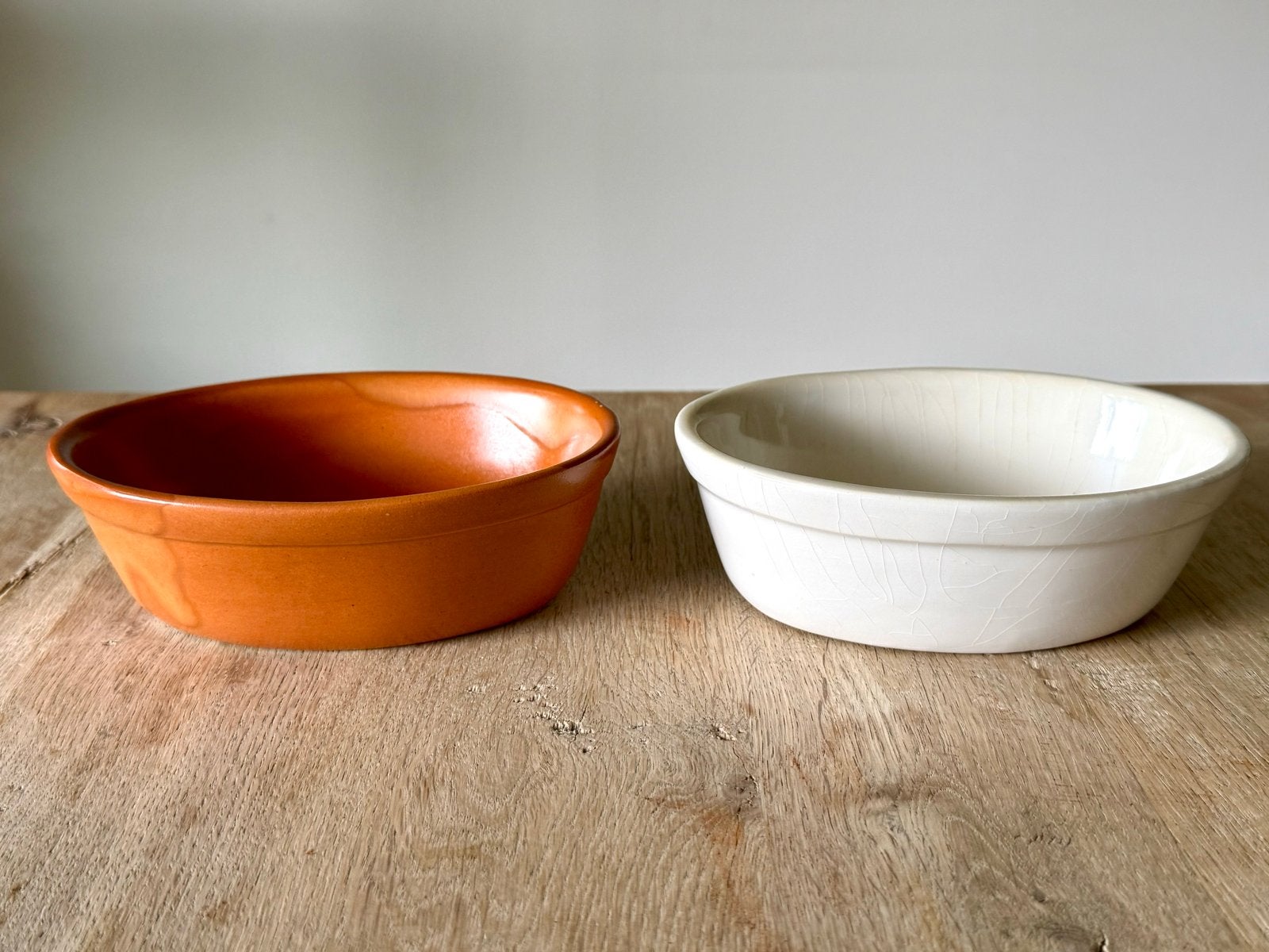 Set van 2 Italiaanse aardewerken ovenschalen, Ophalen of Verzenden