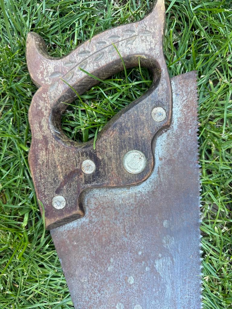 2 oude handzagen - Vintage gereedschap, Ophalen of Verzenden