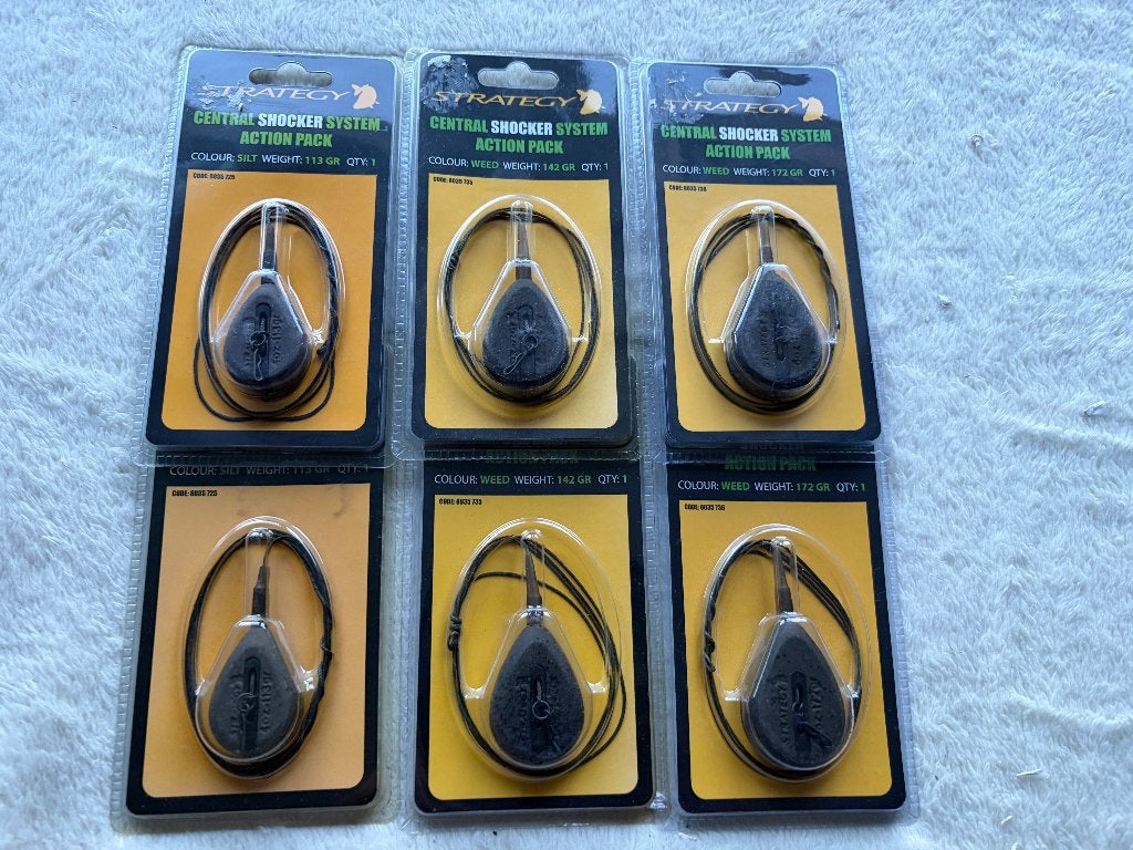 adv 239 / NIEUW set 6 blisters karperlood  STRATEGY, Ophalen of Verzenden, Nieuw, Dobber of Lood