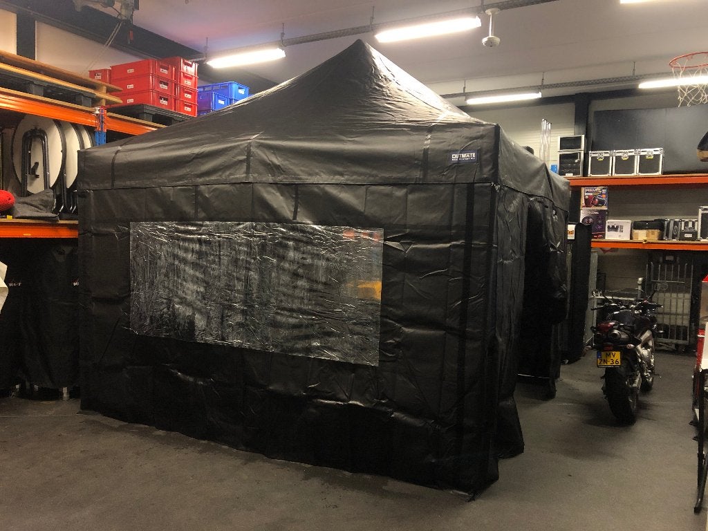 TE KOOP: Professionele Partytent 4x4 Zwart, Ophalen, Zo goed als nieuw, Overige
