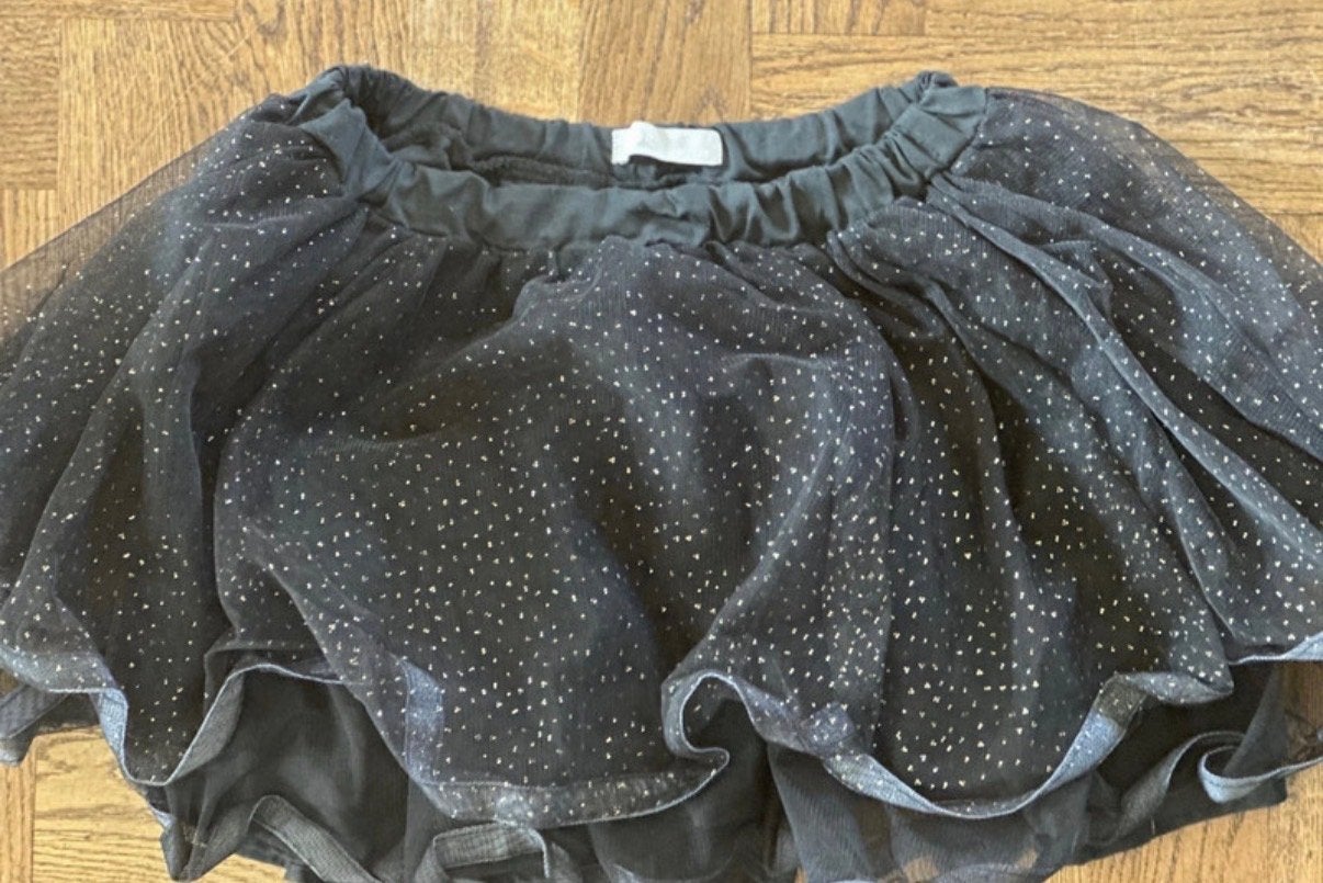 Name It Zwarte Tule Rok met Glitters - 8 jaar (Maat 128), Ophalen of Verzenden, Zo goed als nieuw, Meisje, Jurk of Rok