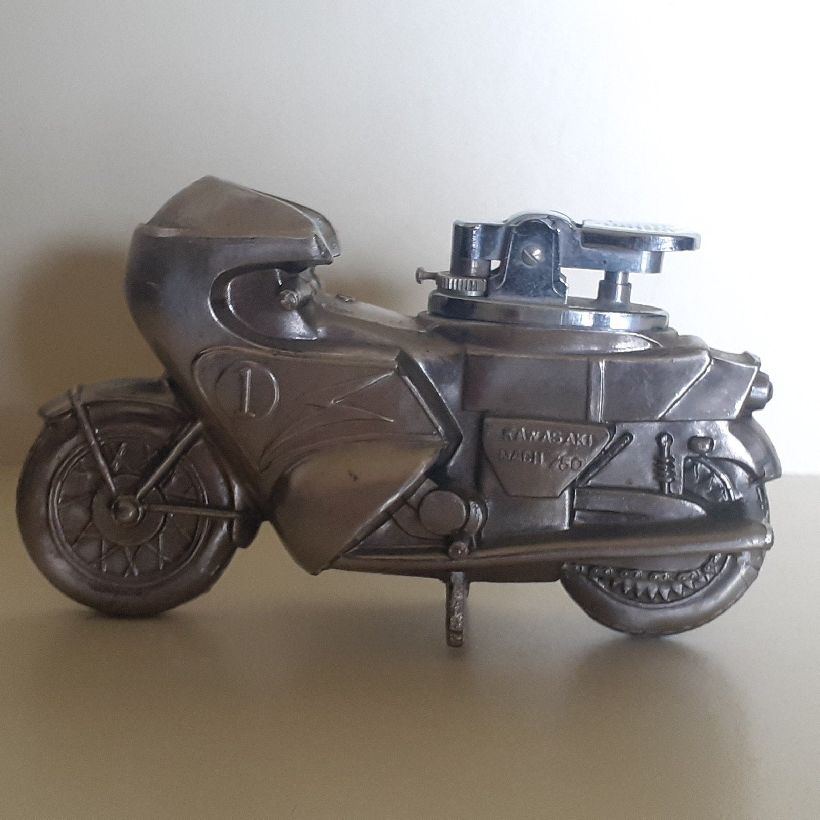 Vintage tafelaansteker motor "Kawasaki mach 750", Verzamelen, Ophalen of Verzenden, Aansteker