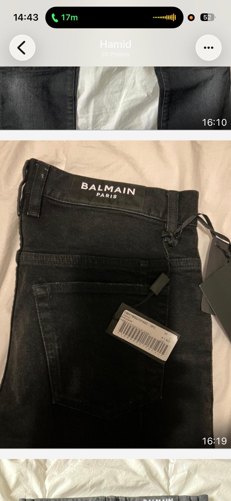 Zwarte broek Balmain, Kleding | Heren, Ophalen of Verzenden, Nieuw, Overige maten, Zwart