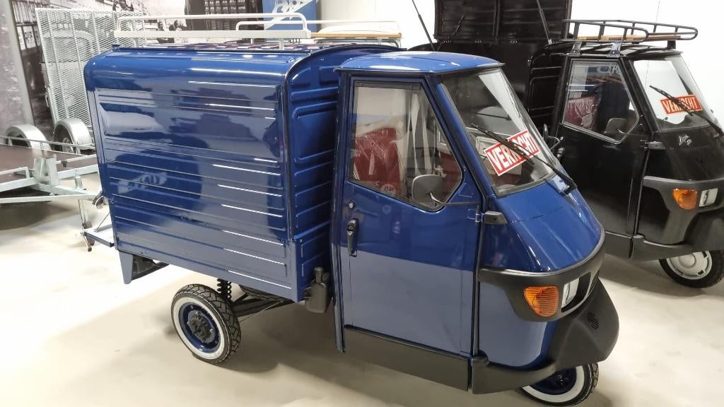 Piaggio Ape 50 | Uniek | 16 km | Incl. luxe trailer, Fietsen en Brommers, Scooters | Piaggio, Nieuw, Overige modellen, Maximaal 25 km/u