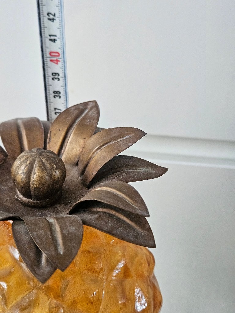 decoratie vintage glaswerk ananas, Ophalen of Verzenden