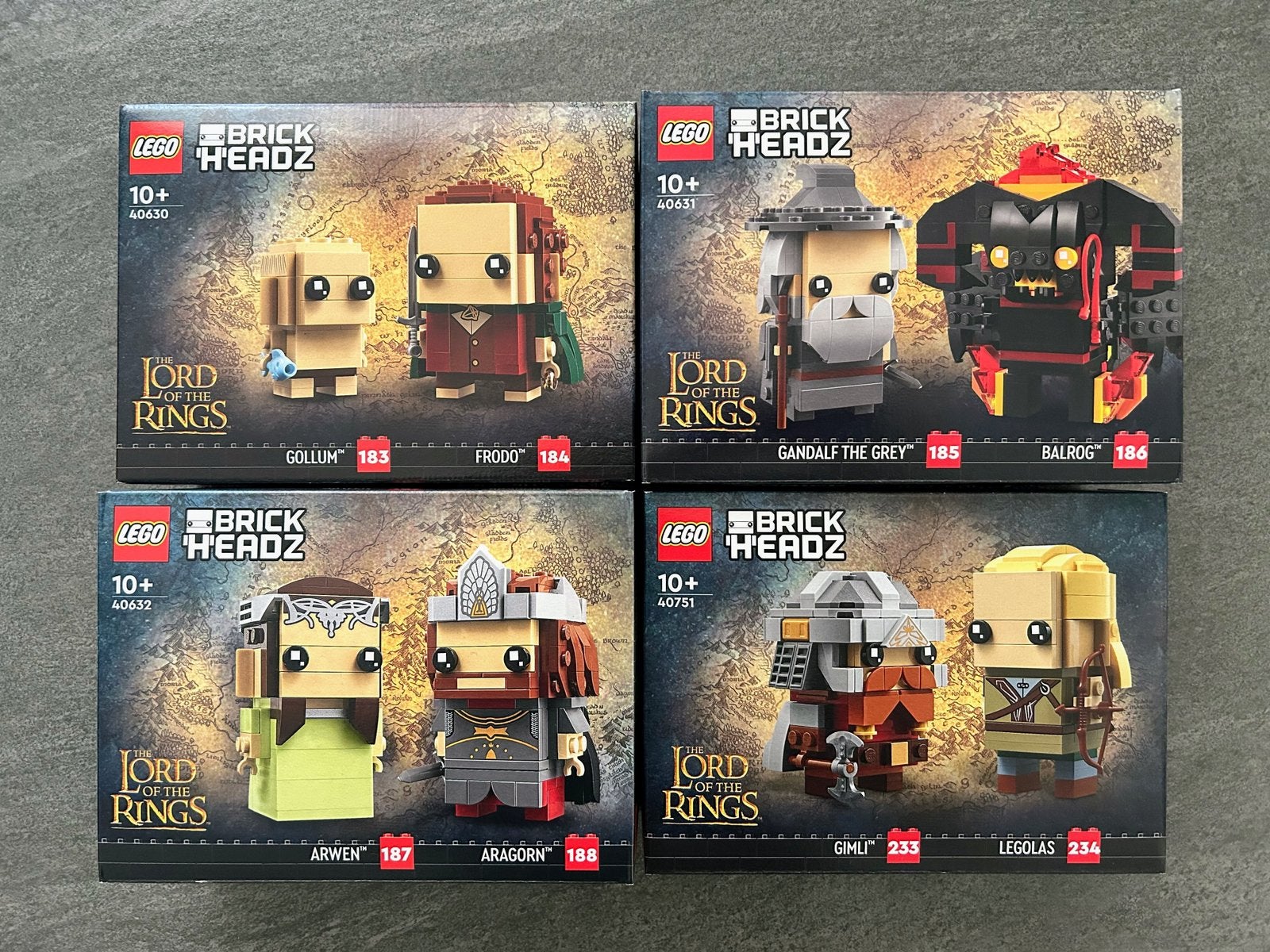 Lego Brickheadz LOTR Collection Compleet *SEALED*, BrickHeadz, Lego, Nieuw, Ophalen of Verzenden