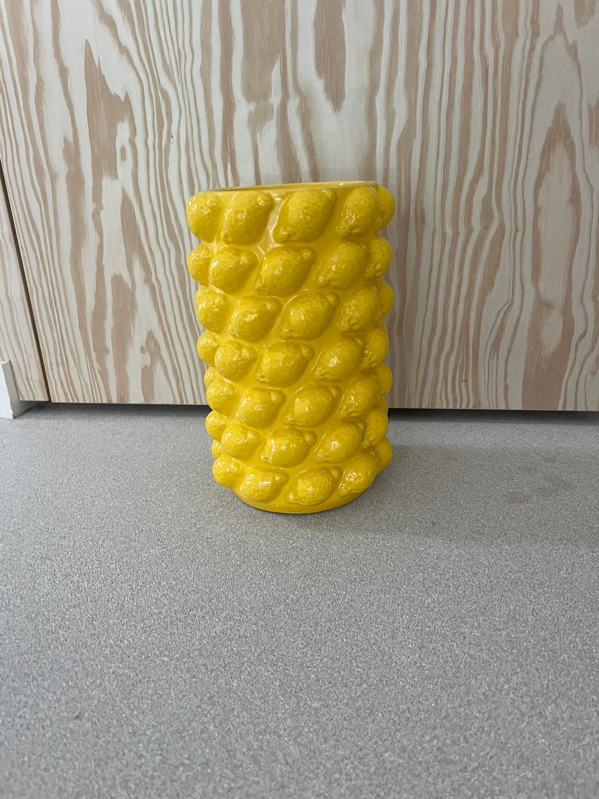Citroen vaas, Huis en Inrichting, Woonaccessoires | Vazen, Ophalen, Zo goed als nieuw, 25 cm