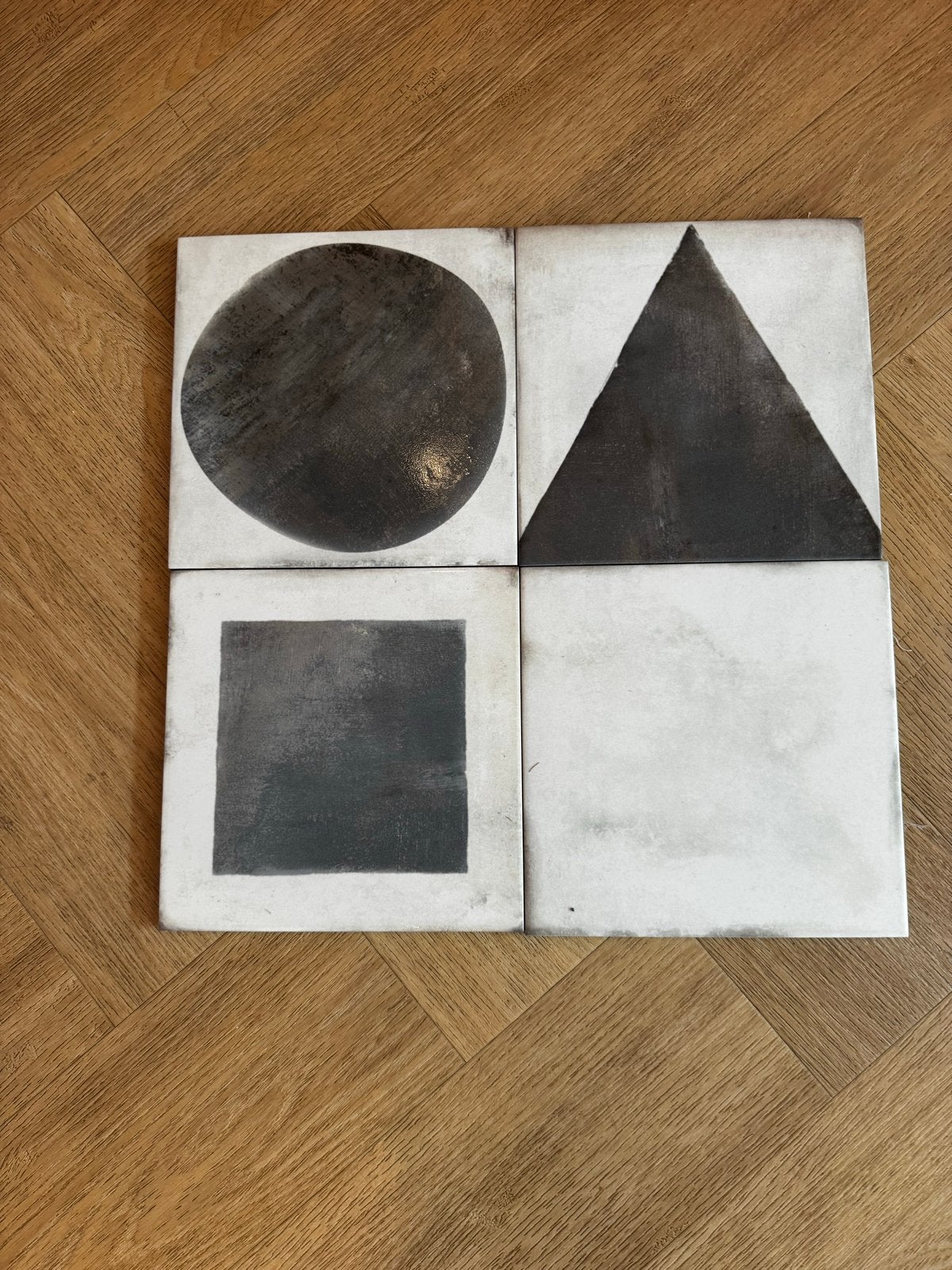 Mandarin Stone Monochrome Decor tegels 22x22 cm – ca. 60 st, Ophalen, Gebruikt, Keramiek, Minder dan 20 cm