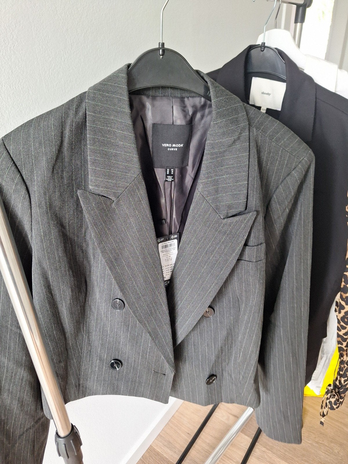 Vero Moda Curve gestreepte blazer - Maat 44, Kleding | Dames, Vero Moda, Maat 42/44 (L), Nieuw, Ophalen of Verzenden