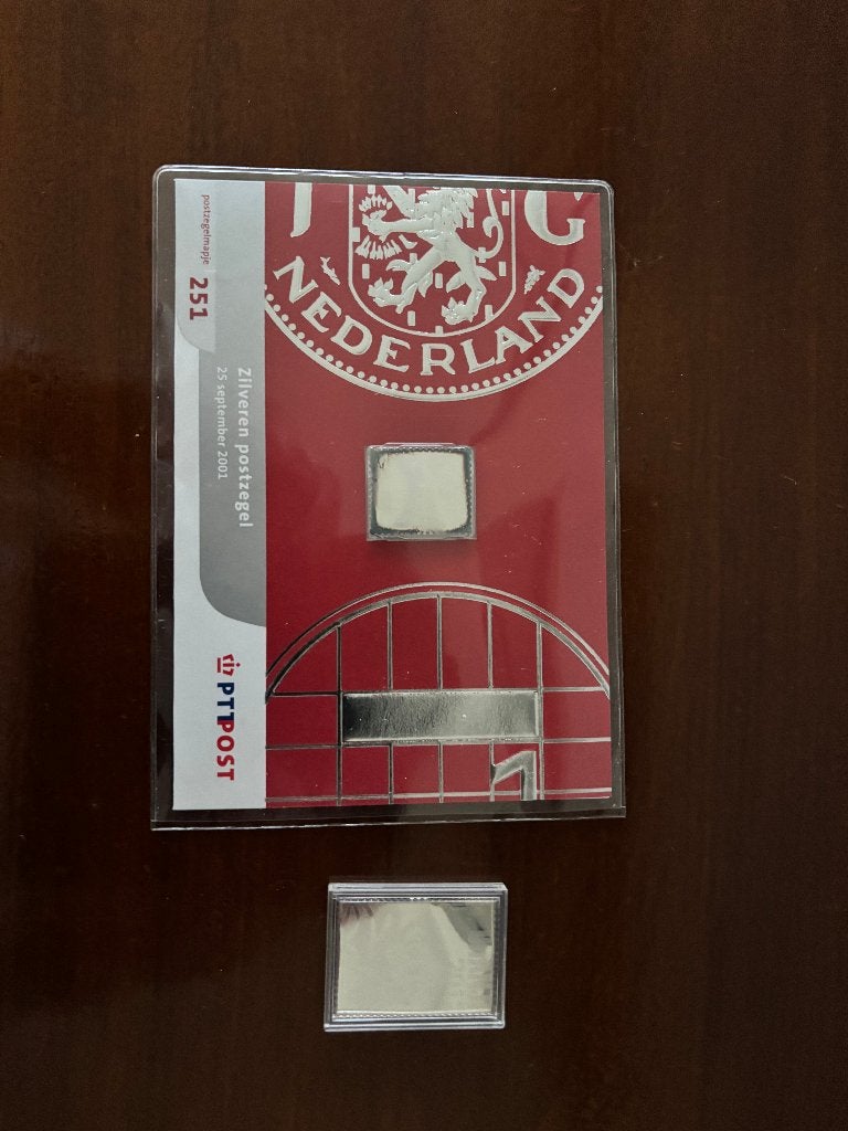 Zilveren postzegel 2001 PTT + 2012 Oranje, Kon. Ned. Munt 2*, Ophalen of Verzenden, Na 1940, Postfris