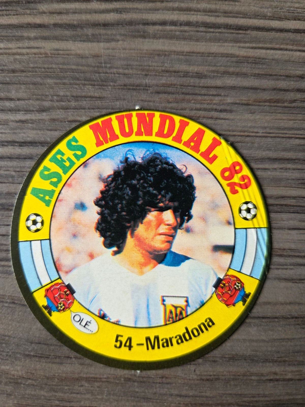 2x Diego Maradona World Cup 1982, Ophalen of Verzenden, Gebruikt, Buitenlandse clubs, Poster, Plaatje of Sticker