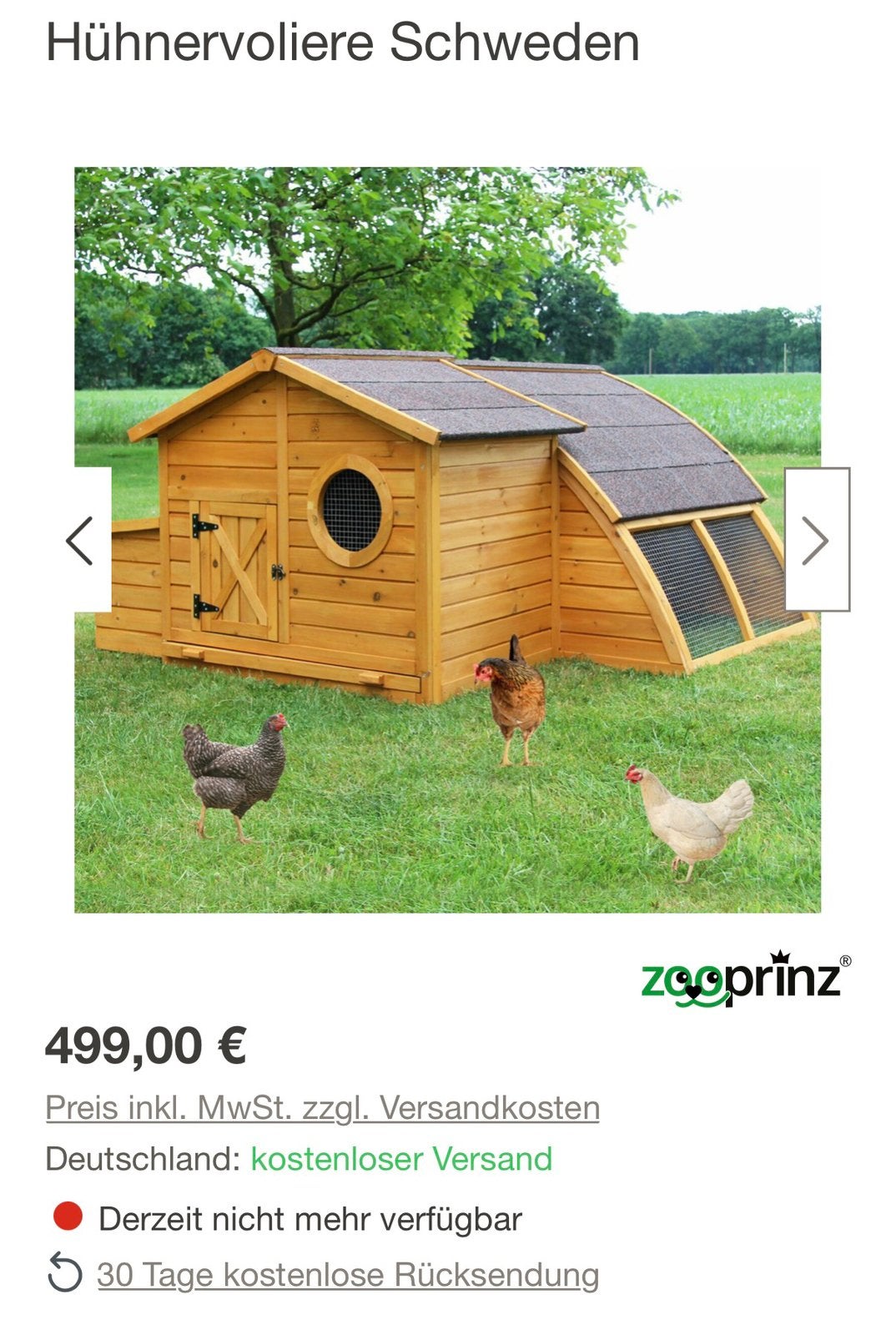 Zweeds model kippenhok met ren startset compleet en NIEUW, Dieren en Toebehoren, Ophalen, Nieuw, Kippenhok of Kippenren