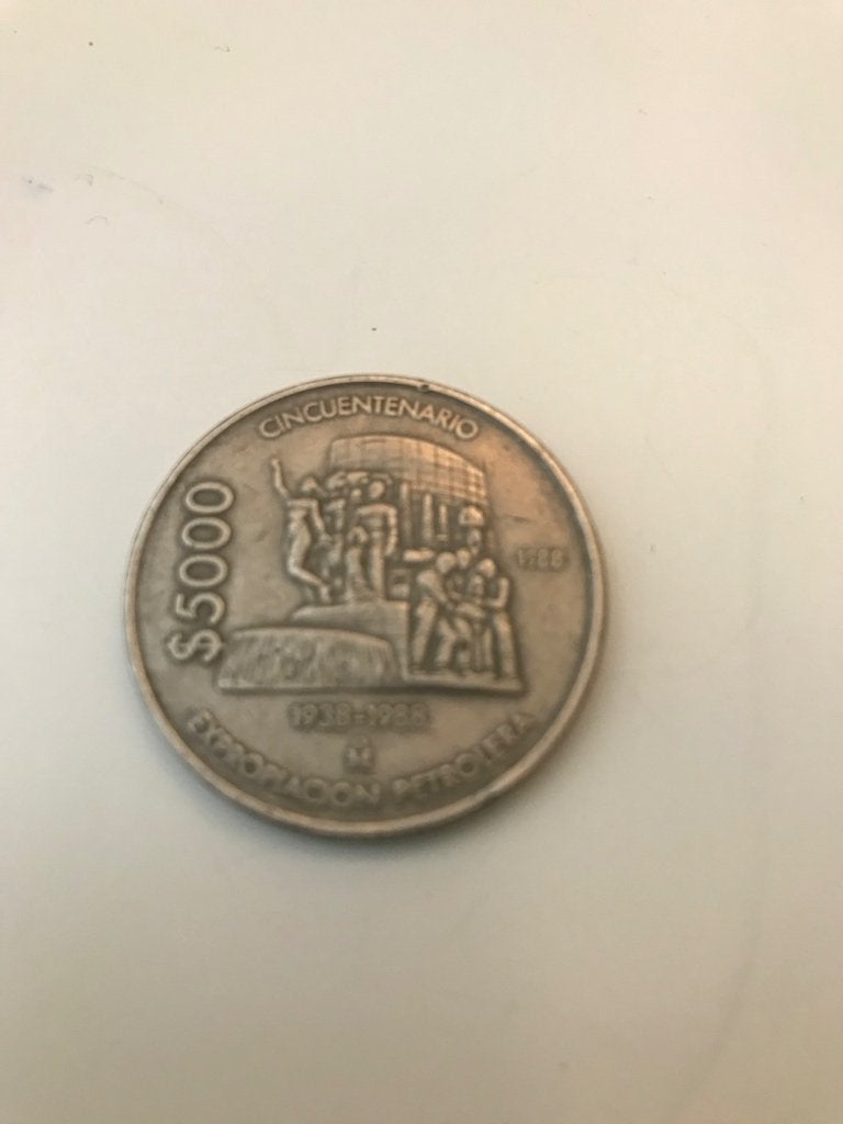 Mexicaanse 5000 Pesos munt 1988, Ophalen of Verzenden, Noord-Amerika, Losse munt