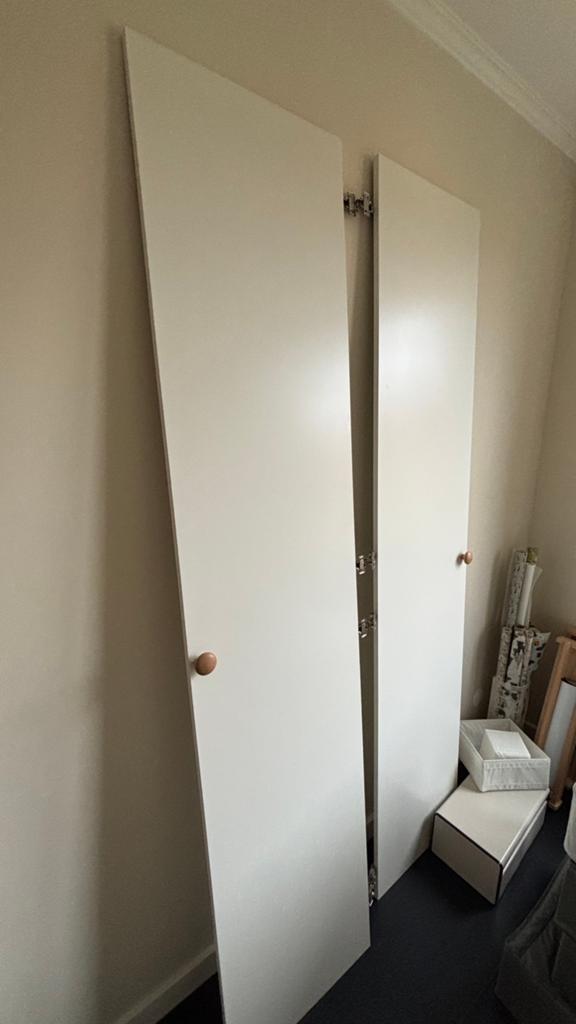 2 witte ikea pax kast deuren 50x230, Ophalen, Gebruikt, 50 tot 75 cm, 200 cm of meer
