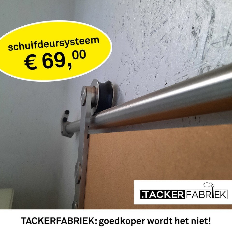 SCHUIFDEUR Beslag . RVS geborsteld. Nieuw, Ophalen of Verzenden, Nieuw, Rvs, Klink of Kruk