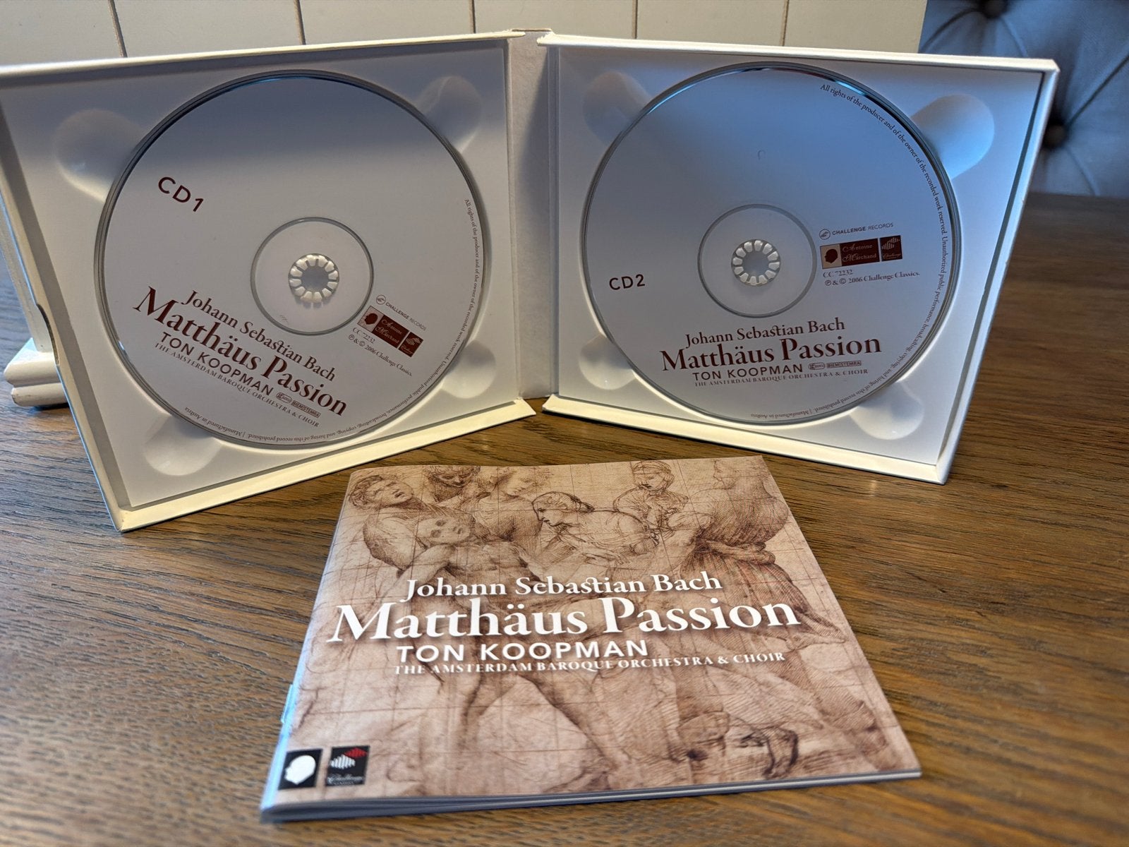 Johann Sebastian Bach - Matthäus Passion - Ton Koopman CD, Ophalen of Verzenden, Zo goed als nieuw, Inclusief boekje, Oratorium