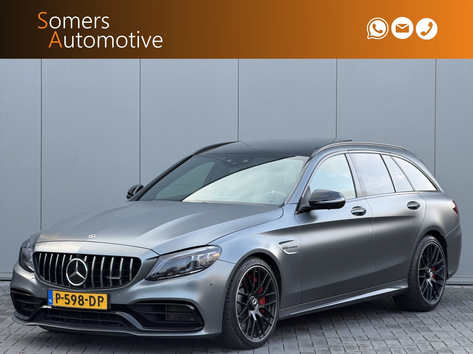 Mercedes-Benz C-Klasse Estate AMG 63 S Facelift C63s | Panor, Auto's, Mercedes-Benz, Automaat, Achterwielaandrijving, Gebruikt
