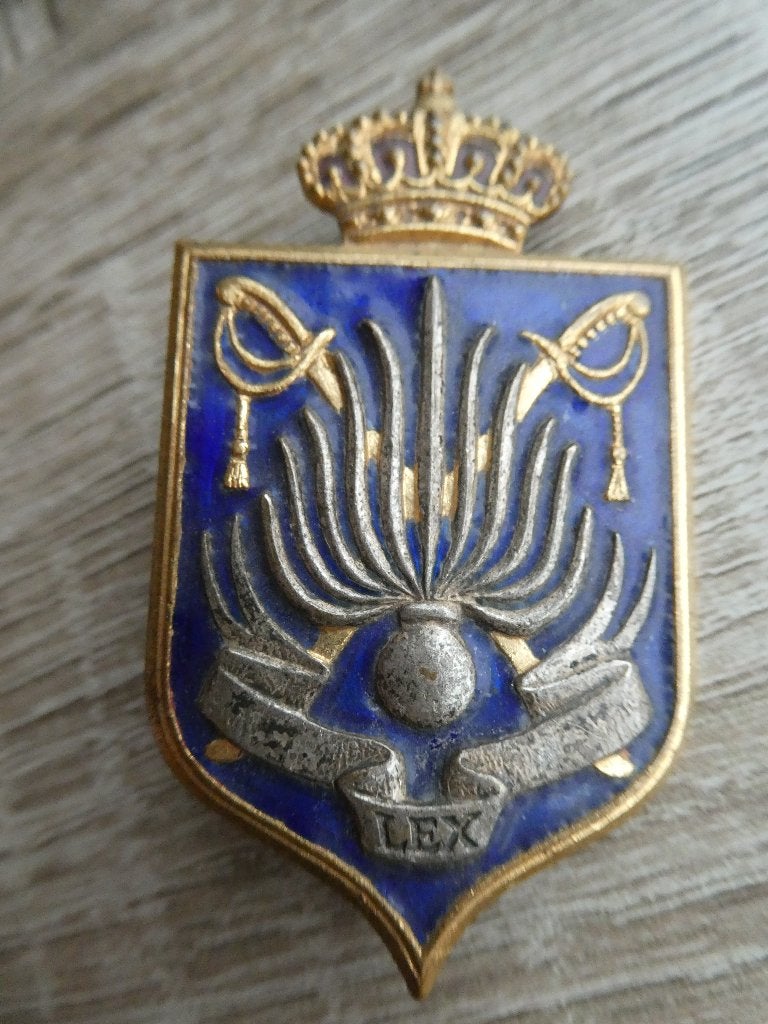 Franse borstzak speld., Verzamelen, Ophalen of Verzenden, Landmacht, Overige gebieden, Embleem of Badge
