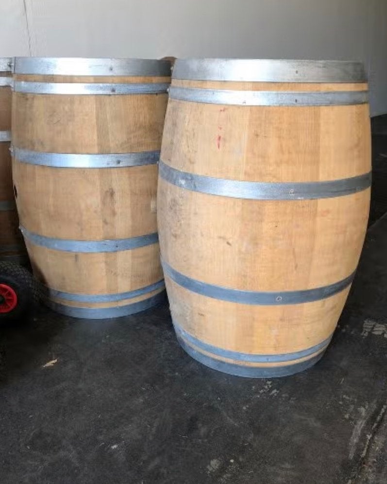 Regentonnen / Wijnvaten 225 ltr dikke eiken vaten, 150 liter of meer, Ophalen, Zo goed als nieuw, Hout